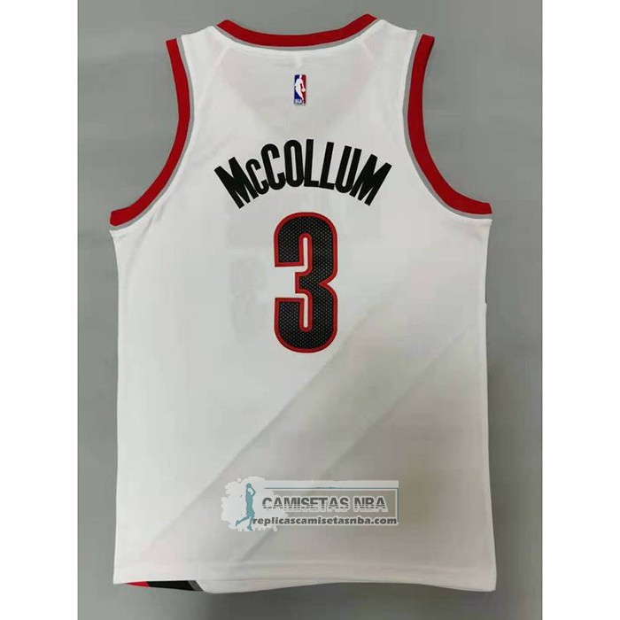 Camiseta Portland Trail Blazers C.j. McCollum Association 2020-21 Blanco